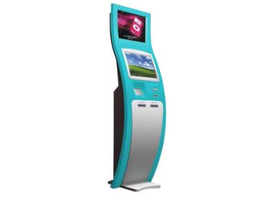 China Self Service Interactive Touchscreen Bill, Credit Card payment Dual Screen Kiosk for sale