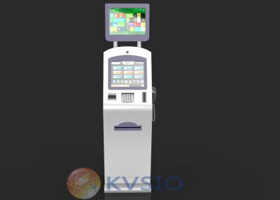 China Touch Screen mutifunction interactive self-service payment Loby Dual Screen Kiosk for sale