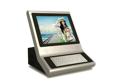 China Compact Self Service Kiosk Countertop With Keyboard , portable for sale