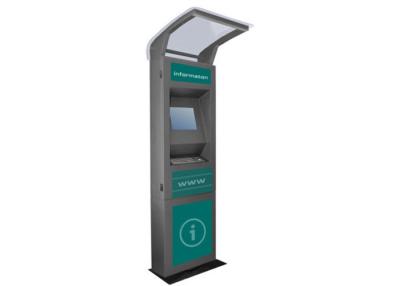 China Stainless Steel Free Standing Self Service Card Payment Outdoor Touch Screen Kiosk CE, FCC for sale