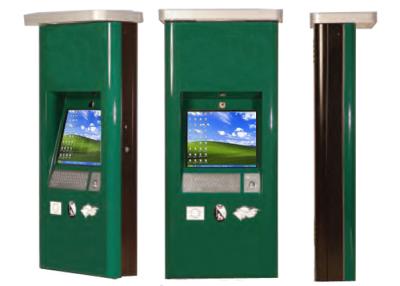 China All weather and stainless steel Outdoor Touch Screen Kiosk for personal authentication for sale