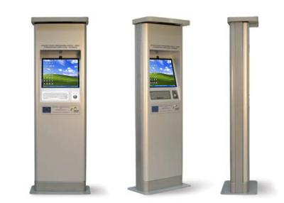 China All Weather Outdoor Touch Screen Kiosk with multi-media Speakers for product release for sale