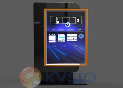 China UPS Ultra Slim Multi - Touch LED Interactive Information Kiosk / Advertising / Display for sale