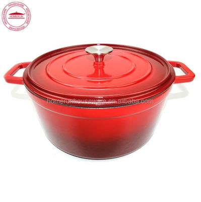 China Sustainable 6.5 Quart Cast Iron Porcelain Enamel Dutch Oven for sale