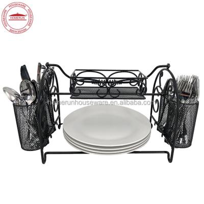 China Square Metal Buffet Trolley for sale