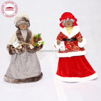 China Standing Mrs. Clause, 18 inch Minimalist Christmas African American for sale