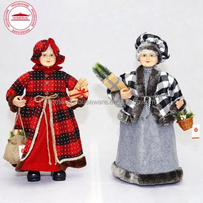 China 24 Inch Minimalist Standing Mrs. Christmas Clause for sale