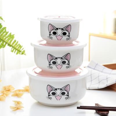 China Competitive price hot sale ceramic hot sale high quantity cute pink ceramic bowl for sale