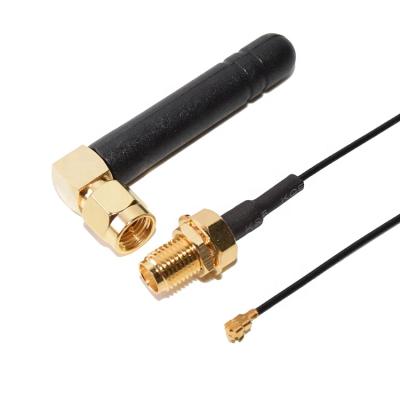 China 3dBi 50mm Cute Rubber Whip Antenna 315Mhz SMA Antenna With Pigtail Extension Cable 315Mhz Antenna for sale