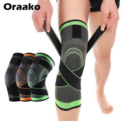 China Comfortable Breathe Free Outdoor Sports Knee Pads For Safety Cycling Adult Knee Protector Brace Training Elastic Knee Pads for sale