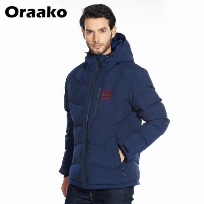 China Outdoor heated hooded electronic jacket battery pack winter men's camping vest jacket thermal hike coat heated windproof for sale