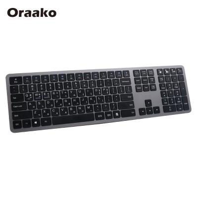 China New 110 Keys Three Zones Desktop PC Desktop PC Wireless Mini Keyboard Android Mini Wireless Keyboard 110 Keys Wireless for sale