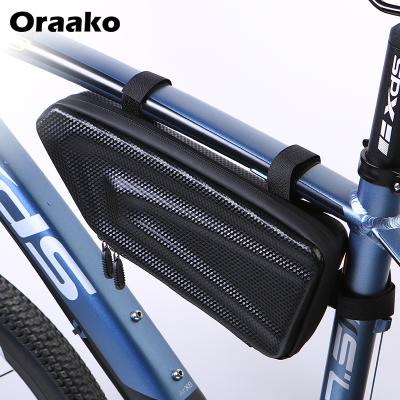 China Hot Selling Waterproof Triangle Bag Bicycle Front Tube Frame Bag MTB Bicycle Triangle Recycling Bags for sale