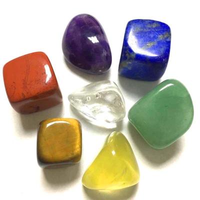 China China Wholesale Natural Crafts Raw Material Crystal Healing Stone 7 Colors Gift Hot Spiritual Jewelry Plaster Transparent Home Decora for sale