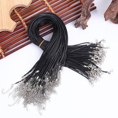 China Black Wild Leather Rope Jewelry Accessories Diy Necklace Casual/Sporting Hot Selling Pendant Rope for sale