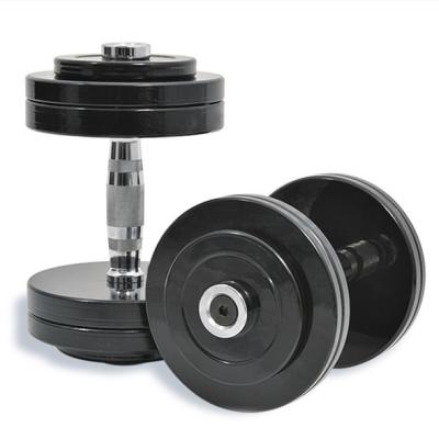 China High Quality Dumbbell 5kg 10kg 30kg 60kg Round Steel Painted Rubber Adjustable Dumbbell Healthy Grip Durable Anti-Skid for sale