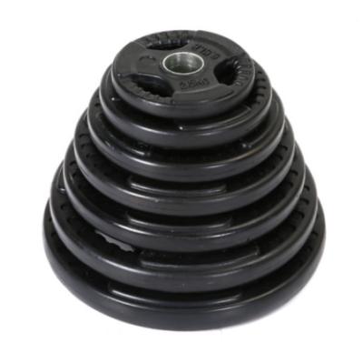 China Eco-friendly gym factory direct sale unified weight plates hantelscheibe 50mm barbell plate rubber coated for sale