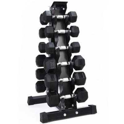 China Durable Dumbbell Triangle Set Rack Multilevel Weight Storage Rack Suitable For Family Gym for sale