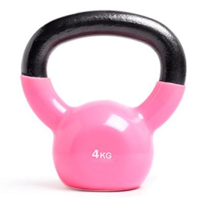 China Commercial Home Use Vinyl Dipping Handle Kettlebell Gym Fitness Lifting Equipment Dipped Kettlebell for sale