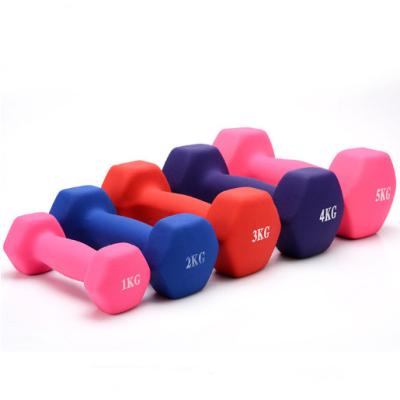 China Durable Dumbbell Purchase 1KG 2KG 3KG 4KG 5KG 6KG 7KG 8KG 9KG 10KG Dumbbell Online Shopping Hex Neoprene Gym Fitness Dumbbell Set for sale