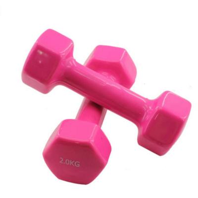 China Durable anti-slip healthy design small and beautiful vinyl coated dumbbell weights mancuernas neoprene dumbbells for sale