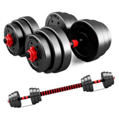 China MOQ Durable High Quality Unisex Black Rubber Coated Small Gym 10KG Detachable Dumbbell Set Fitness OEM Green Picture for sale