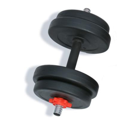 China Eco-Friendly Cement Sand Filled Cement Dish Concrete Weight Lfiting Dumbbell Barbell Set for sale