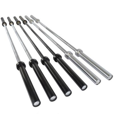 China 2.2m Eco-friendly Carbon Steel Bearing Rod Silvery Black Dumbbell Barbells for sale