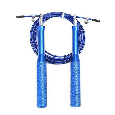 China Adjustable Length Adjustable Jumping Jump Rope Supporting Fitness Handle Heavy Aluminum Speed ​​Weighted Jump Rope for sale