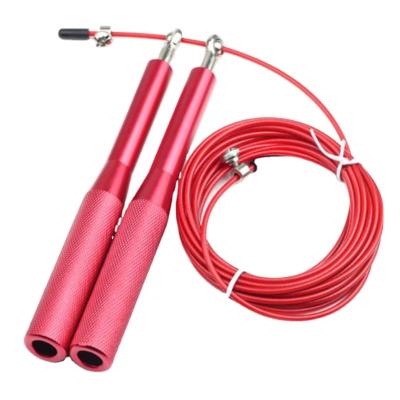 China 2021 Hot Sale 3m Length Steel Wire Handle Jump Rope Adjustable Aluminum Speed ​​Fitness Jump Rope for sale