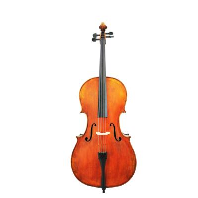 China Wholesale price handmade nice looking and deep warm sound cello handmade 4/4 cello 3/4 1/2 1/4 for sale