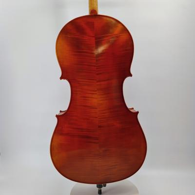 China Best Selling Flawless Universal Flamed Solid High Grade 7/8 Handmade Cello for sale