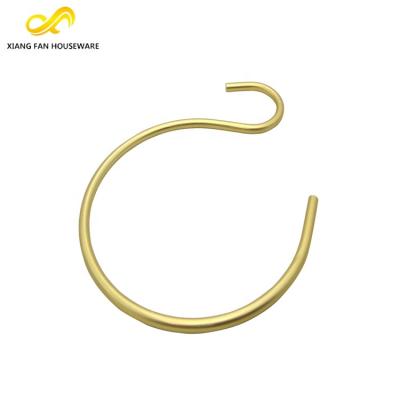 China Durable Wholesale Custom Aluminum Golden Color Round Hanger For Scarves Display Hanger for sale