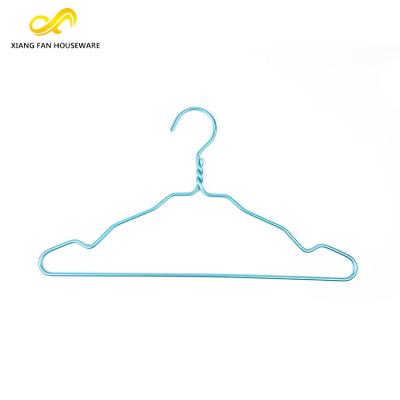 China Thicker Durable 4.5 Metal Aluminum Alloy Wire Hangers China Hanger Factory for sale