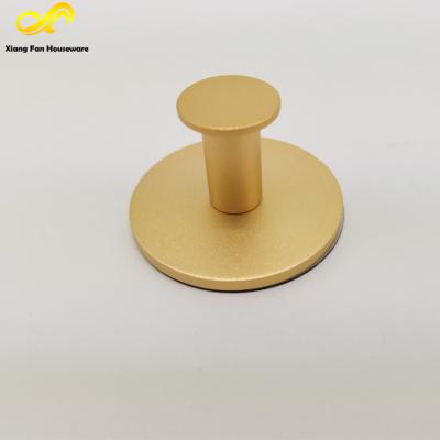 China Strong Durable Wall Hook Sticker Aluminum Alloy Circle Wall Hanger Stick Nailless Waterproof Stable Hook for sale