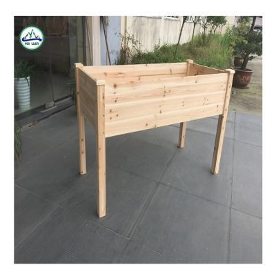 China 48x24x30in Raised Garden Waterproof Bed, Raised Wooden Planter Box Rack for Backyard, Patio, Balcony w/Bed Liner, 200lb Capacity for sale