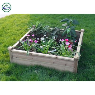 China Simple Finish Wooden Design Garden Waterproof Carbonized Flower Pot Large for sale