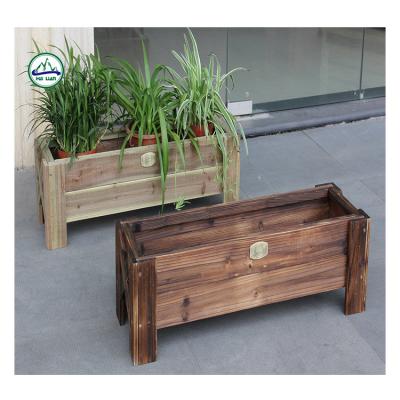 China Wholesale Waterproof Raised Wooden Garden Beds Furniture Planter Box Online From China for sale