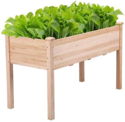 China Waterproof Manufacturer Custom Wood Raised Vegetable Bed for sale