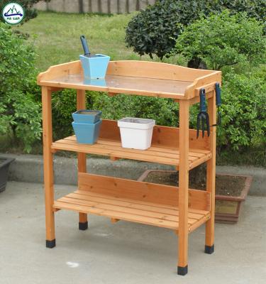 China Waterproof Outdoor Working Table Potting Table Wooden Garden Furniture Designs For Sale for sale