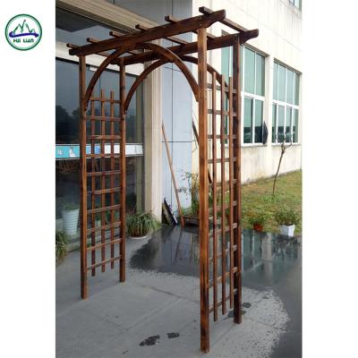 China New Arrival Easily Assembled Wooden Axle Wholesale Garden Arches Furniture for sale