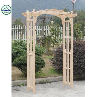 China Easily compiled wooden design of rustic and elegant style garden arch for sale for sale