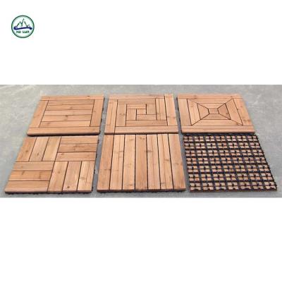 China HL306 Eco-friendly Wooden Platform Fancy Flooring With Plastic Base for sale