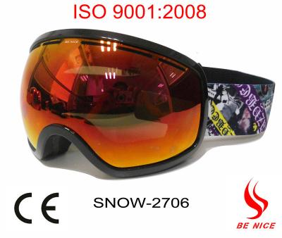 China 2013 New Design custom Logo Snow Ski Goggles/ snow boarding goggles with CE,FDA certificate for sale