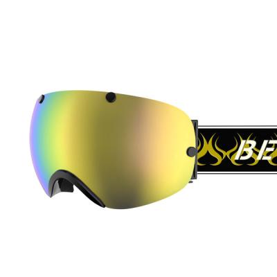 China Professional Junior Sports Ski And Snowboard Goggles With Mirror Lens for sale