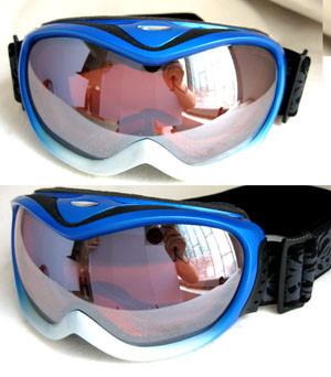 China Optional color Anti-glare Custom Ski goggles with Anti-fog Lens for kids for sale