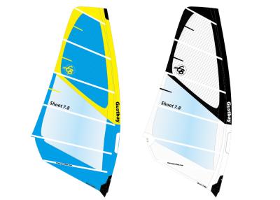 China Race Sail, Environment Friendly Wind Surf Sail 2mil x-ply, plastic camber Windsurfing Gear, Shoot sail for sale