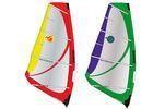 China Green / purple Color Wind Surf Sail 4 batten design windsurfing equipment for beginners for sale