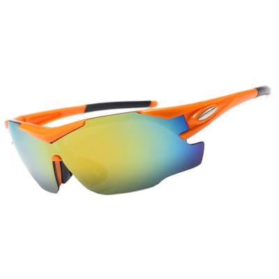 China sports & New UV400 Ultraviolet Proof UV400 Safety Cycling Outdoor Wide Glass Mirror Sports Cycling Sunglasses for sale