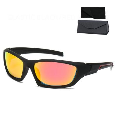 China sports & safety 2022 uv400 Hd polarized sports sunglasses mens outdoor cycling sunglasses set with glass cases for sale